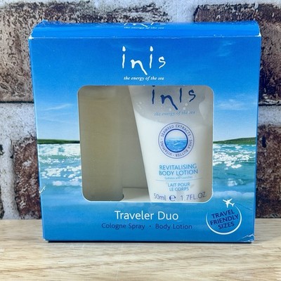 Inis the Energy of the Sea Cologne and Body Lotion Sample Set Traveler Duo