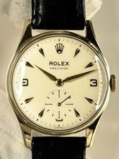 ROLEX Precision 9ct Gold Vintage 1950’s Men’s Manual Dress Watch - 12868