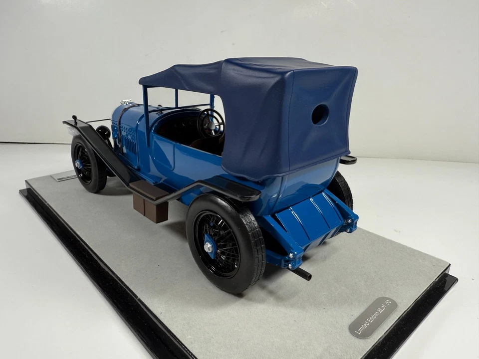 1/18 Tecnomodel 1924 Bentley 3L techo fijo versión calle azul TM18-204C Foto 3 de 4