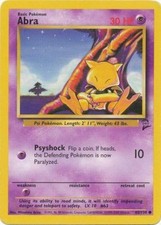 Abra 65/130 - Base Set 2 - Moderately Played Common - Pokémon TCG