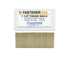 1-1/4" FINISH NAILS 16GA 304SS 1,250ct | SSB16-114