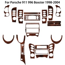 26pcs Wood Grain Brown Full Interior Trim Kit For Porsche 911 996 Boxster 98-04 26pcs Wood Grain Brown Full Interior Trim Kit For Porsche 911 996 Boxster 98-04