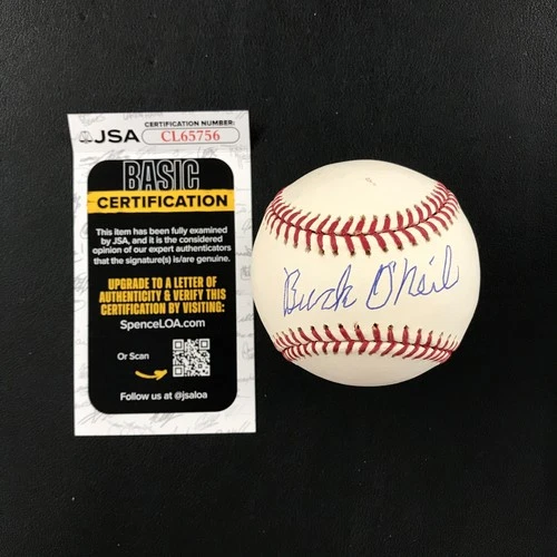 Buck O'Neil SIGNED Baseball JSA Certified CUBS HOF Negro Leagues Legend