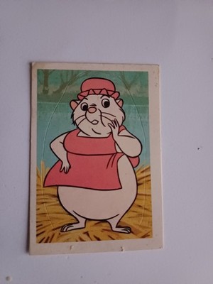 sticker 1977 Bernard et Bianca The recuers and Miss Bianca 4.5cm/6.5 