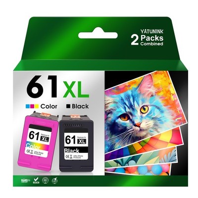 HP Ink Cartridge Combo Pack XL 61 XL HP Envy 4500 4501 Officejet 2 Packs