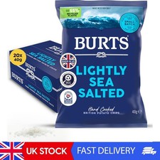 Lightly Sea Salted Hand Cooked Chips - 20 X 40 G Multipack Crisps Box -