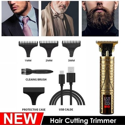 Profi Akku T-Blade Haarschneider Bartschneider USB Akku Friseur