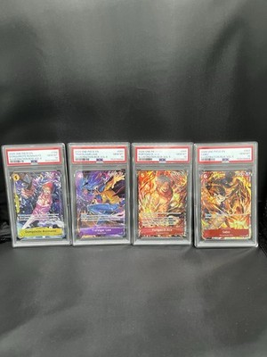 Lot of PSA 10 Sequential One Piece Illustration Box Volume 5 & 6 Promos- 4 Slabs