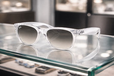 Ray-Ban New Wayfarer Transparent/Grey Gradient 55 mm Sunglasses RB2132 677432