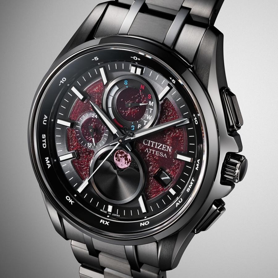 CITIZEN ATTESA BY1005-73Z Shades of Red Eco Drive Titanium Men's