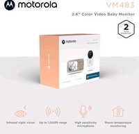 New Motorola Nursery VM483 - Video Baby Monitors - Video Baby Monitor - 2.8 