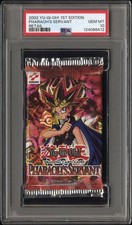 Yugioh! 2002 Pharaoh's Servant 1st Edition Sealed Booster Pack - PSA 10 Gem Mint