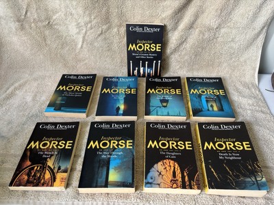 Colin Dexter Inspector Morse Books x 9 Bulk Job Lot 3,4,6,7,8, 10, 11, 12 +