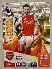 Declan Rice Arsenal 2025 Panini Adrenalyn XL Midfield Master