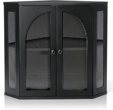 Corner Bread Box for Kitchen Countertop, Doub...