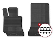 Gummifußmatten vorne für Mercedes CLK W209 1997-2009 2tlg Schwarz mit Stopper Gummifußmatten vorne für Mercedes CLK W209 1997-2009 2tlg Schwarz mit Stopper