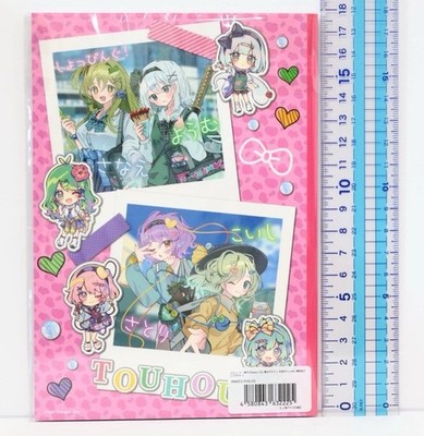 Touhou Project A4 Clear File & B6 Notebook Set Heisei Gyaru Japan
