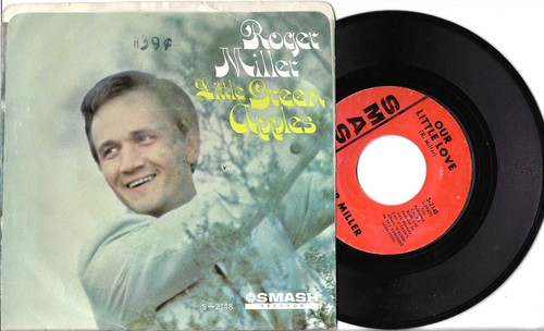 Roger Miller: "Little Green Apples" / "Our Little Love" - plays NM - VG+ set! - Picture 2 of 2