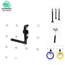 Versatile 1.5-inch L Shape Pegboard Hooks - Pack of 100 for Simple Install