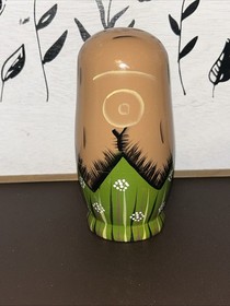 Woodland Creatures Bits/pcs Russian Style 5 PCE Nesting Doll - Main Doll 6.5&rdquo;
