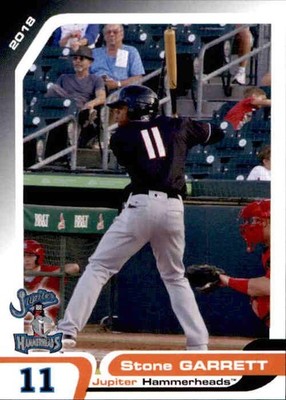 2018 Jupiter Hammerheads Grandstand #11 Stone Garrett Sugar Land Texas TX Card