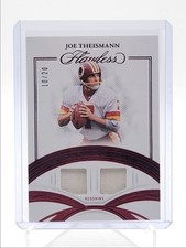 JOE THEISMANN 2025 FLAWLESS GAME USED MEMORABILIA PATCH RUBY /20 Q5692