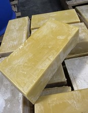 100 Natural Raw Yellow Beeswax Blocks 3.5 LBS For Candles / Craft Free Shipping