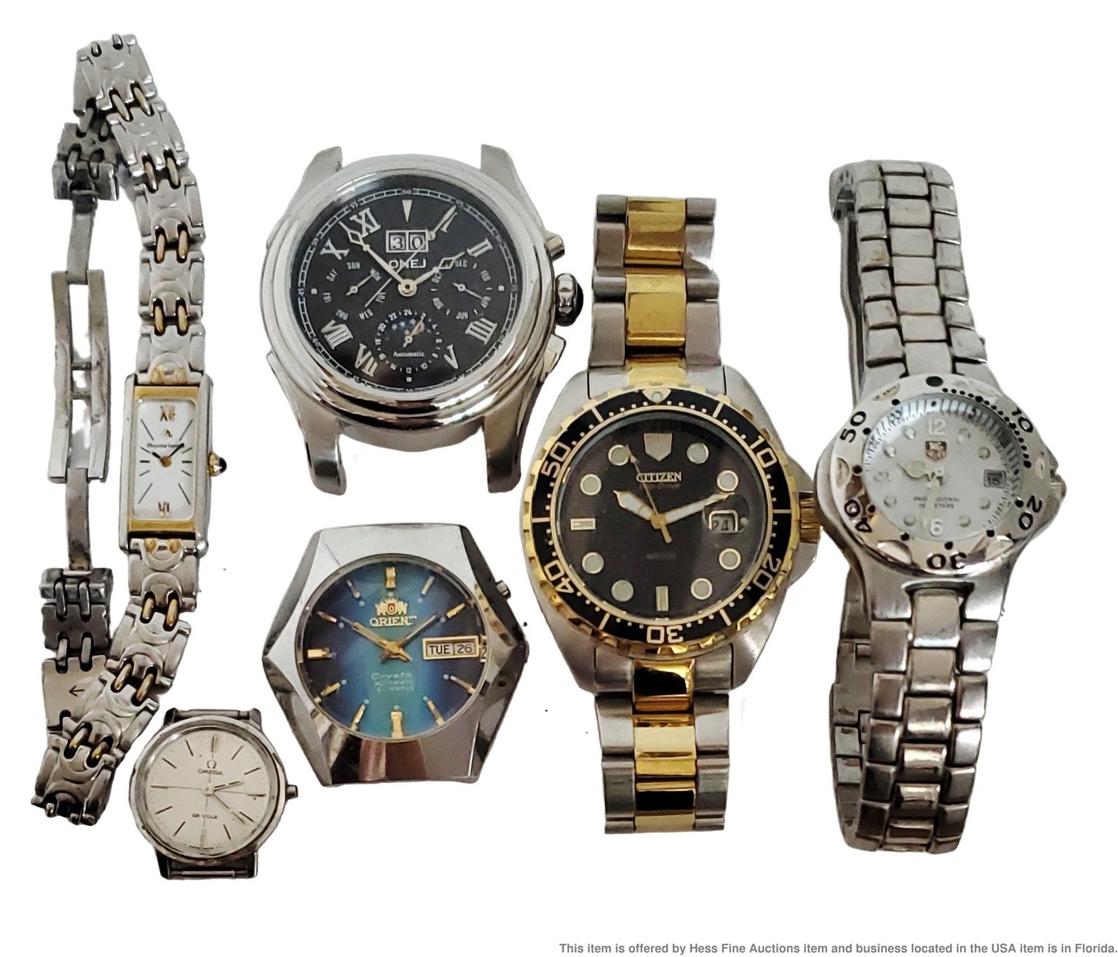Citizen Ladies for Tag to Orient of Mens Lot Heuer Fix Omega Parts Watch 6 or - vintagewatches.pk