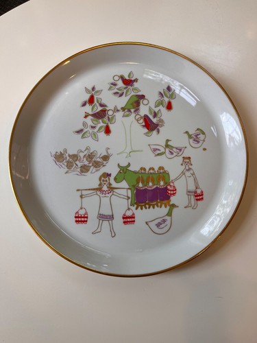 Vintage Shenango Holiday 12 Days of Christmas Plates Dick Litzel 1960s-1970s - Picture 39 of 49