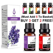 21 flavors Essential Oils - 100% Pure and Natural - Therapeutic Grade 10ml