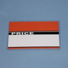 50pcs - Small Laminated "Red" Price Labels For Butcher's & Deli
