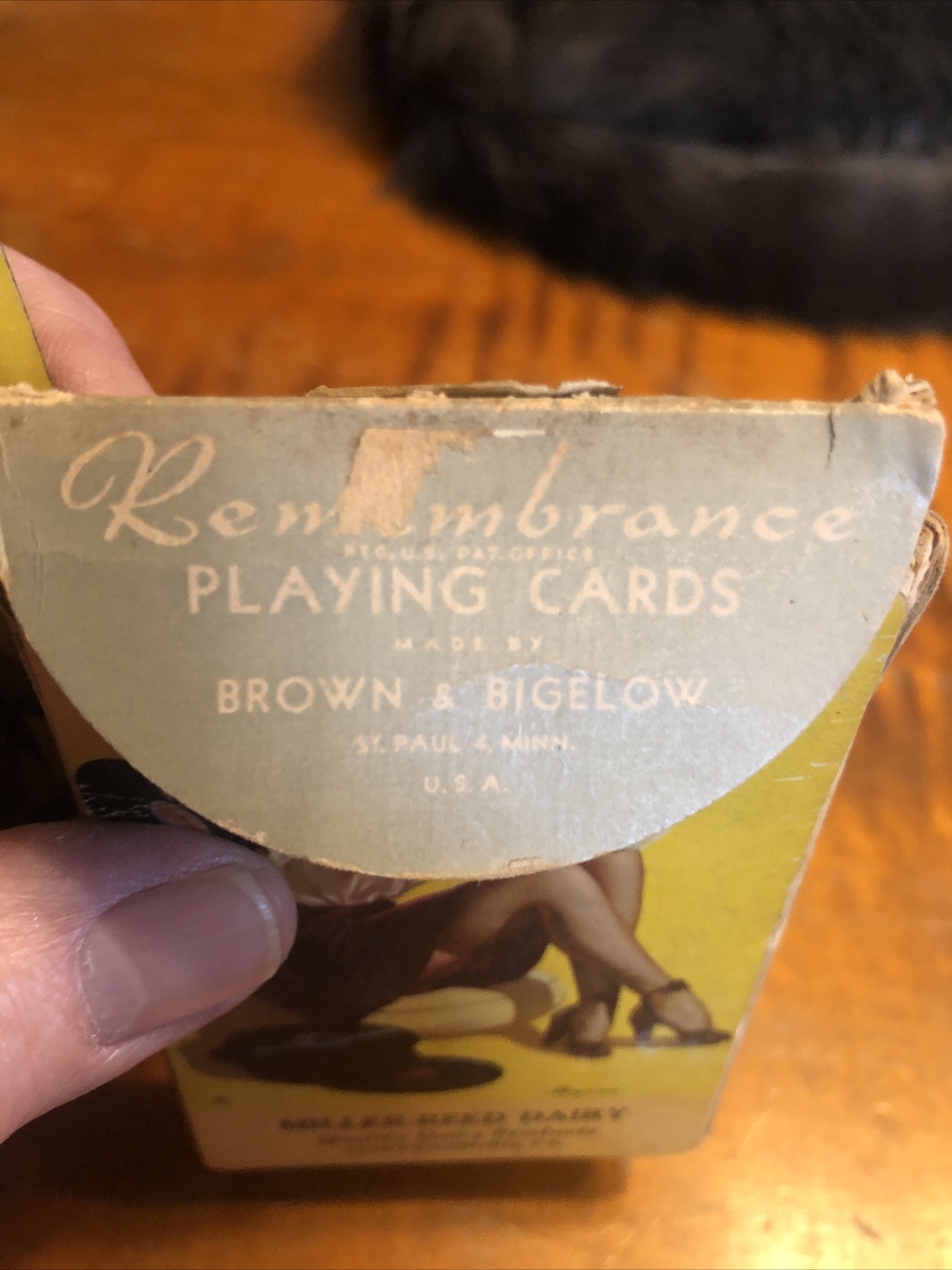 Old Advertising Miller Reed Dairy Shippensburg Pa Deck Of Playing Cards