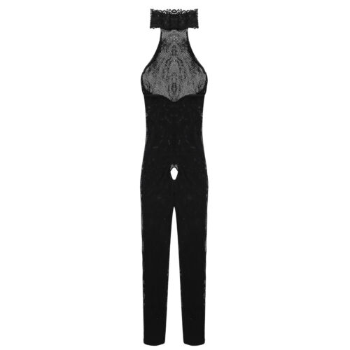 Herren Body Stocking Strumpf Netz Bodysuit Körperstrumpf transparent Unterwäsche - Bild 4 von 47
