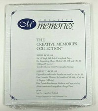 NEW Creative Memories 8x10 Single Side Ruled Scrapbook Pages Refill RCM-10R