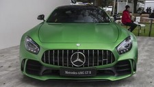 Cars mercedes amg gtr coupe Desk Mat Stitched