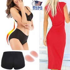 US Women Tummy Control Hip Enhancer Panty Silicone Pads Butt Lifter Shaper 2X 3X