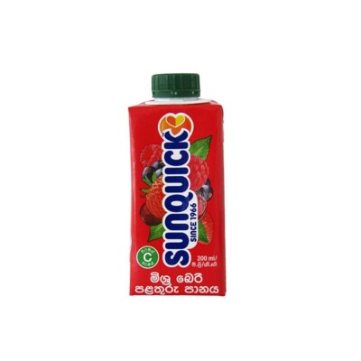 Sunquick Fruit Drink Berry Mix Drink 200ml Sri Lanka Products Energy Drinks