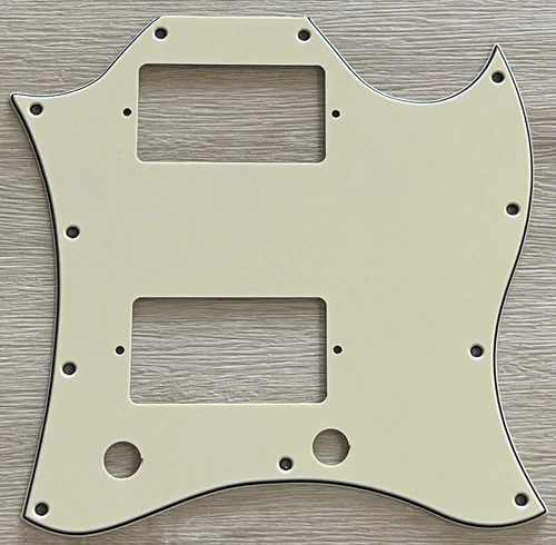 For Fit US Gibson SG Standard Style Full Face Guitar Pickguard, Vintage Yellow