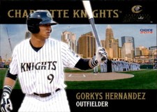 2014 Charlotte Knights Choice #9 Gorkys Hernandez Venezuela VZ Baseball Card
