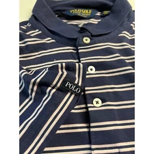 Polo Golf Ralph Lauren Men Polo Moisture Wicking Pink Blue Stretch Large L