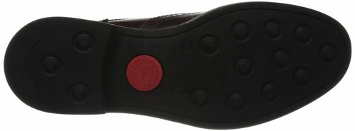Base London Woburn Hi Shine Bordo Leather Mens Formal Brogue Casual Shoes Boots - Picture 5 of 7