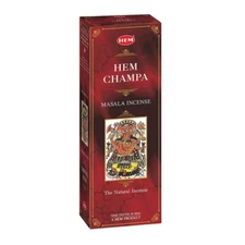 HEM Champa Incense Sticks  Agarbatti Pack of 6X20g Each Pack 120 Contains