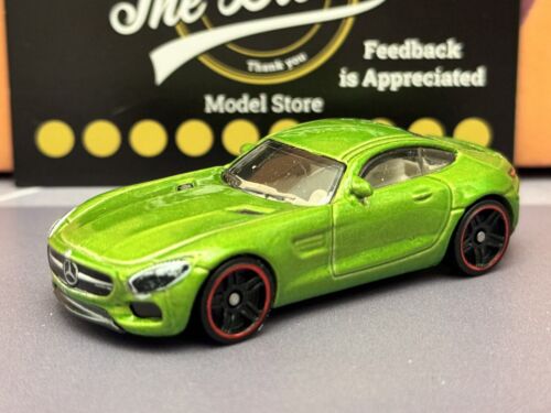 HOT WHEELS 15 Mercedes AMG GT Green  1:64 Diecast NEW LOOSE COMBINE POST - 第 1/8 張圖片