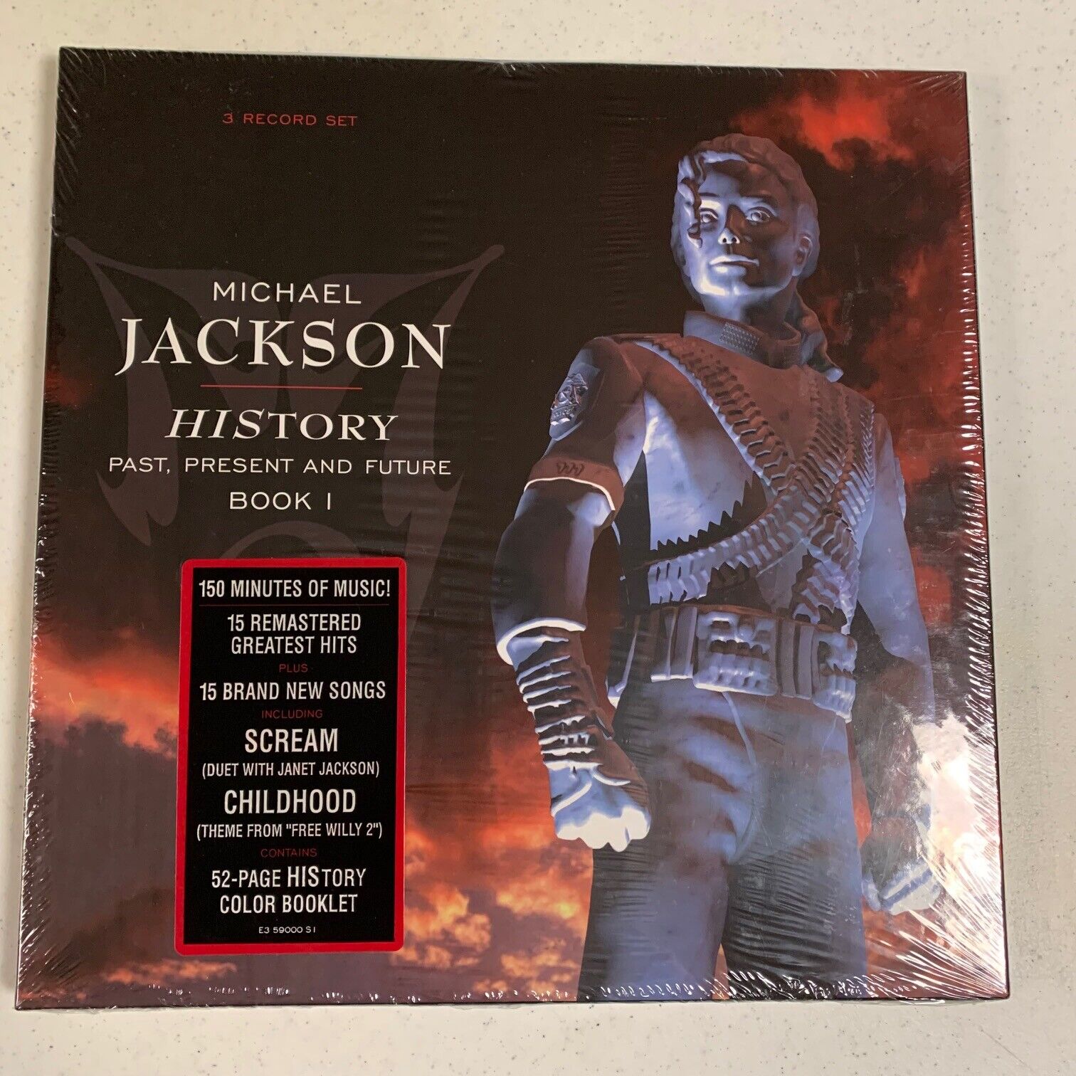 Michael Jackson History: Past, Present And Future Book I - NEW 3 RECORD SET  1995