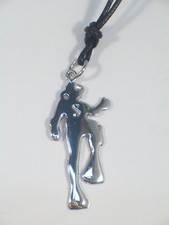 Ciondolo SUB in ORO Bianco 750 (18 Kt)  - pendente sommozzatore con girocollo -