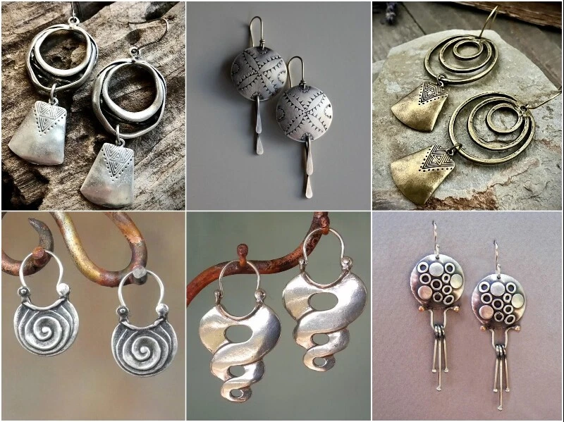 Metal shop jewellery earrings