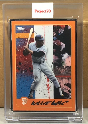 TOPPS PROJECT 70 ARTIST PROOF #114 WILLIE MAYS SF GIANTS by FUTURA 42/51