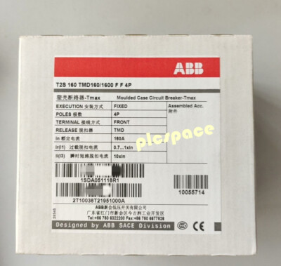 T2S160 TMD160/1600 F F 4P brand new Circuit breaker T2S160 TMD160/1600 F F 4P