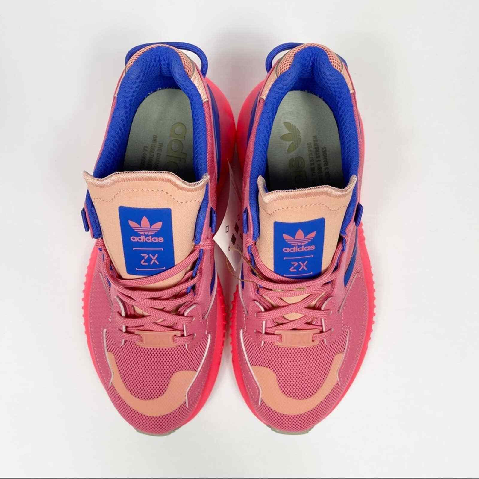 Adidas ZX 5K Boost Womens Hazy Rose Blush Pink Gray Blue White 