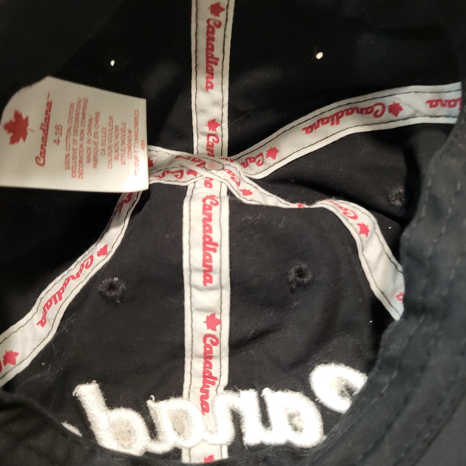 CANADA Black Maple Leaf Hat Snapback Baseball Vin… - image 11